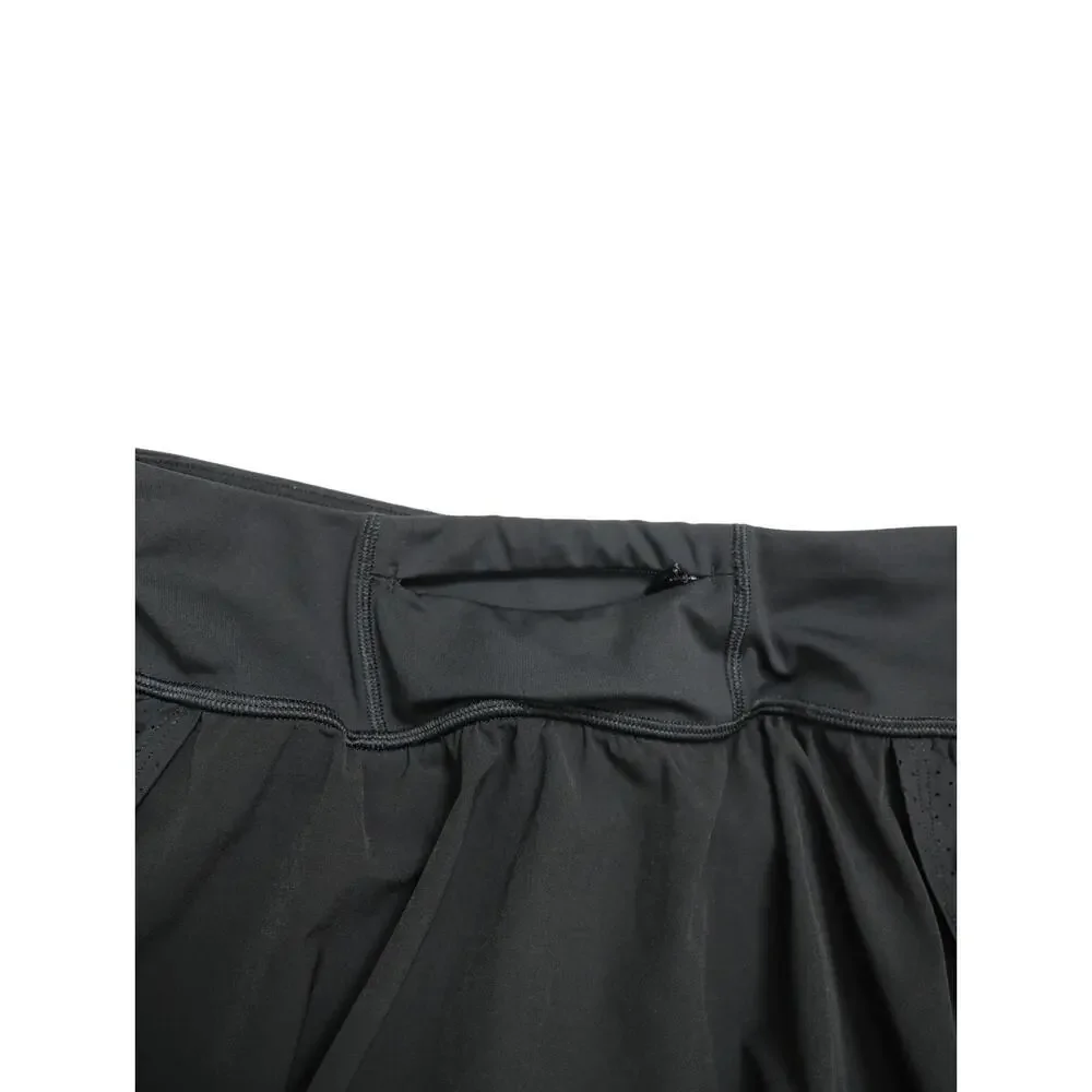 SPANX Black Performance Athletic Skort Built-In Shorts Tennis Golf Pickleball S